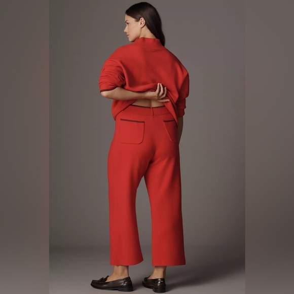 The Colette Sweater Knit Crop Wide-Leg Pants by Maeve - Picture 2 of 2